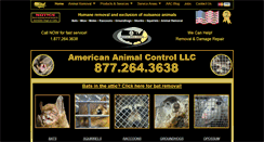Desktop Screenshot of americananimalcontrol.com