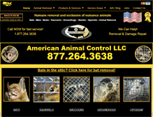 Tablet Screenshot of americananimalcontrol.com